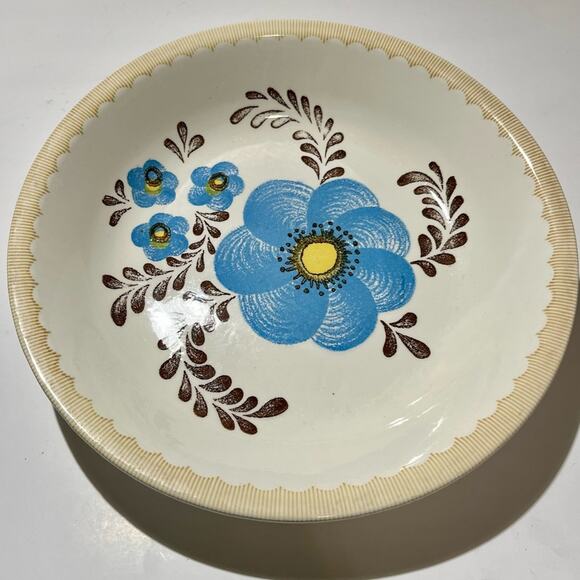 Royal China Jeannette Blue Flower vintage serving bowl - Picture 1 of 5